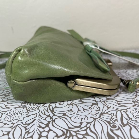 ANOKI Paris green leather kiss-lock crossbody bag - Picture 4 of 12